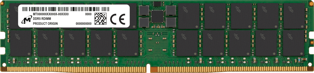 Micron 64GB DDR5-4800 RDIMM 2Rx4 CL40 Server RAM